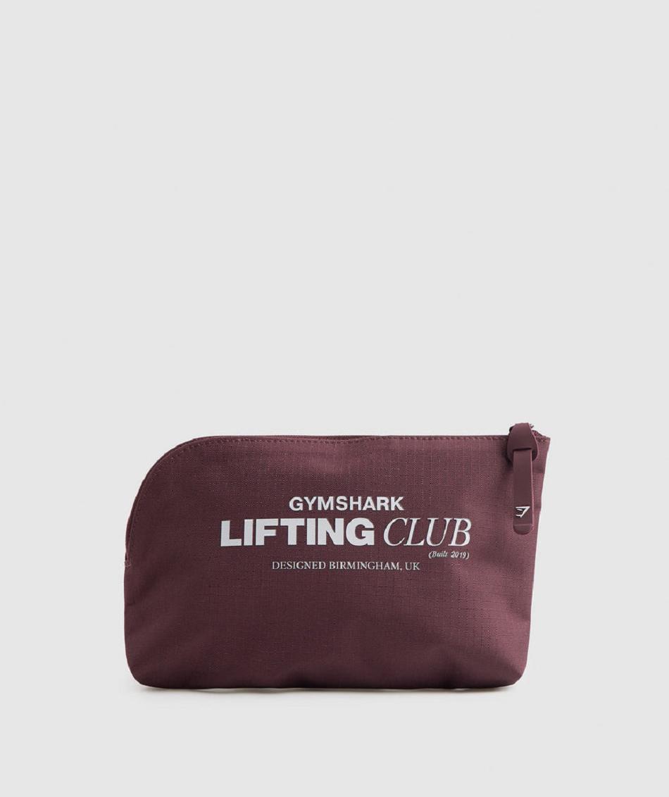 Gymshark Social Club Cosmetic Bag Ženske Torbe Roze Smeđe | HR 4305WNB